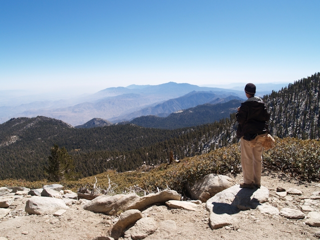Looking south from the San Jacinto Peak Trail